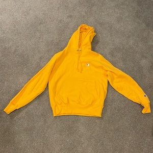 Champion Hoodie - Yellow- Adult Small